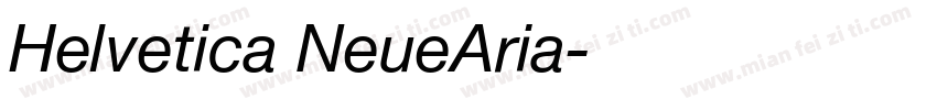 Helvetica NeueAria字体转换